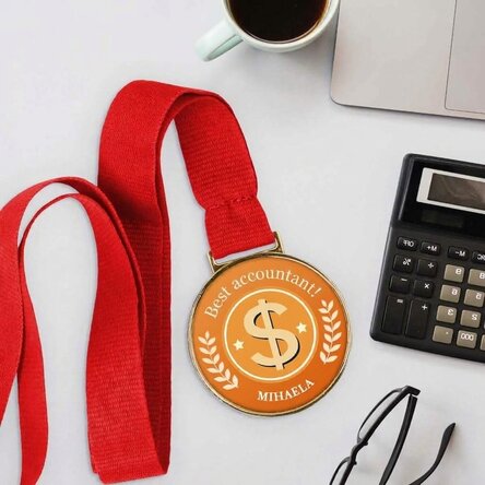Personalised medal with message - Accountant
