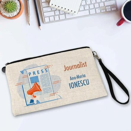 Personalised accessory kit with text for Journalist
