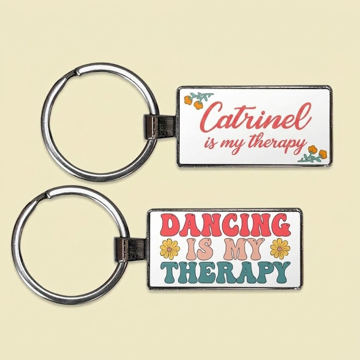 Personalised keyring with name - Dancer