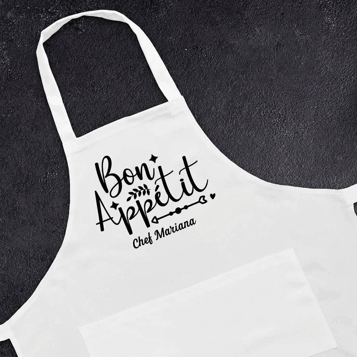 Personalised sort with message - Bon Apetit