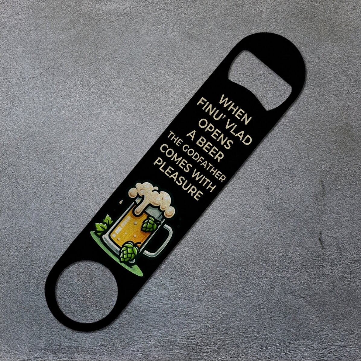 Personalised beer opener with message - Nasul si Finul