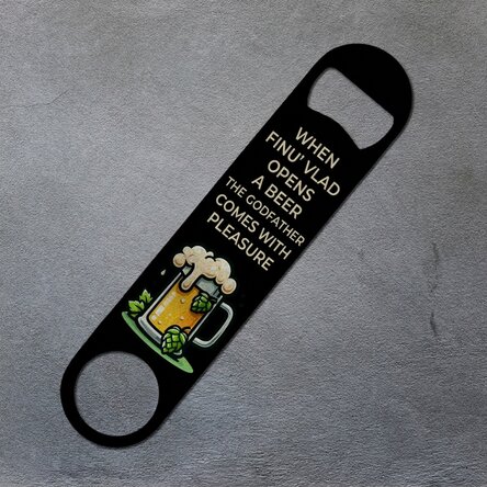 Personalised beer opener with message - Nasul si Finul