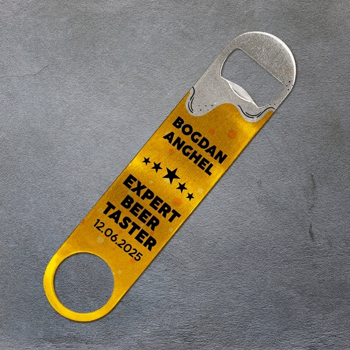 Personalised beer opener with message - Beer Taster