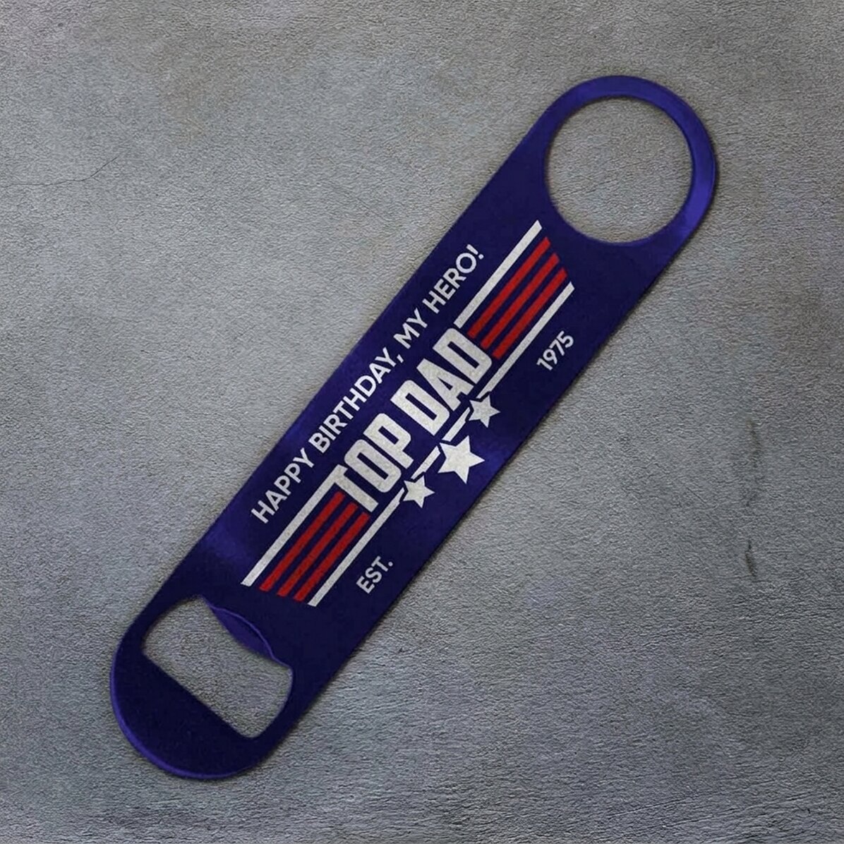 Personalised beer opener with message - Top Dad
