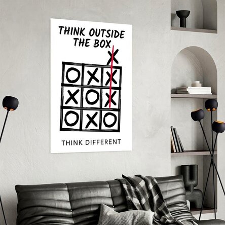 Think outside the box poster