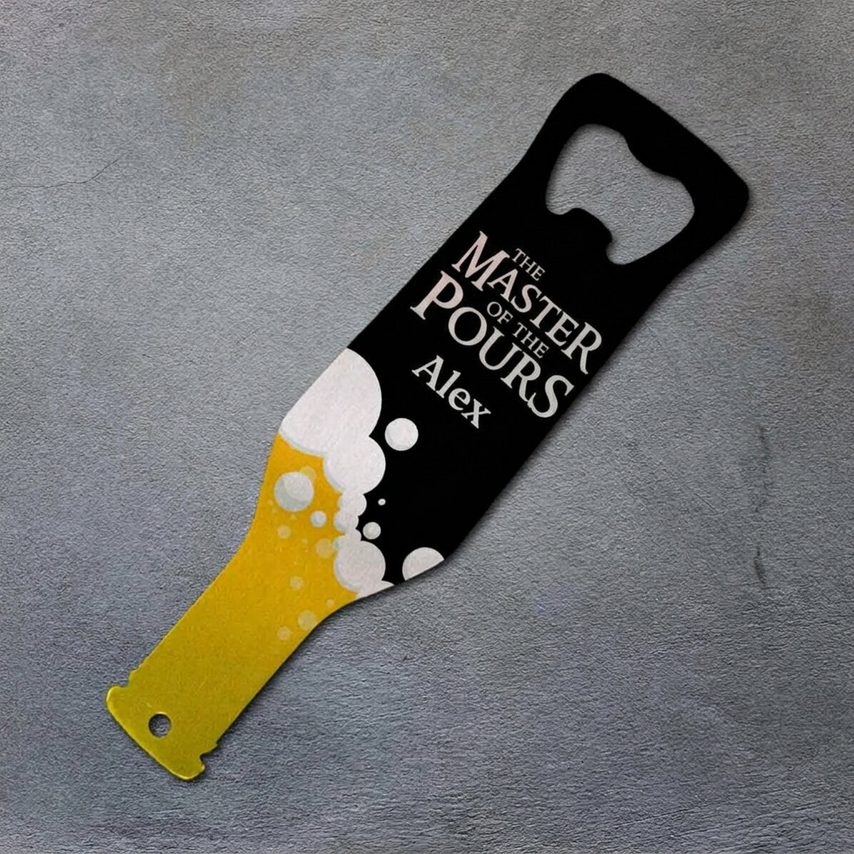 Personalised beer opener with message - The Lord of the Drinks