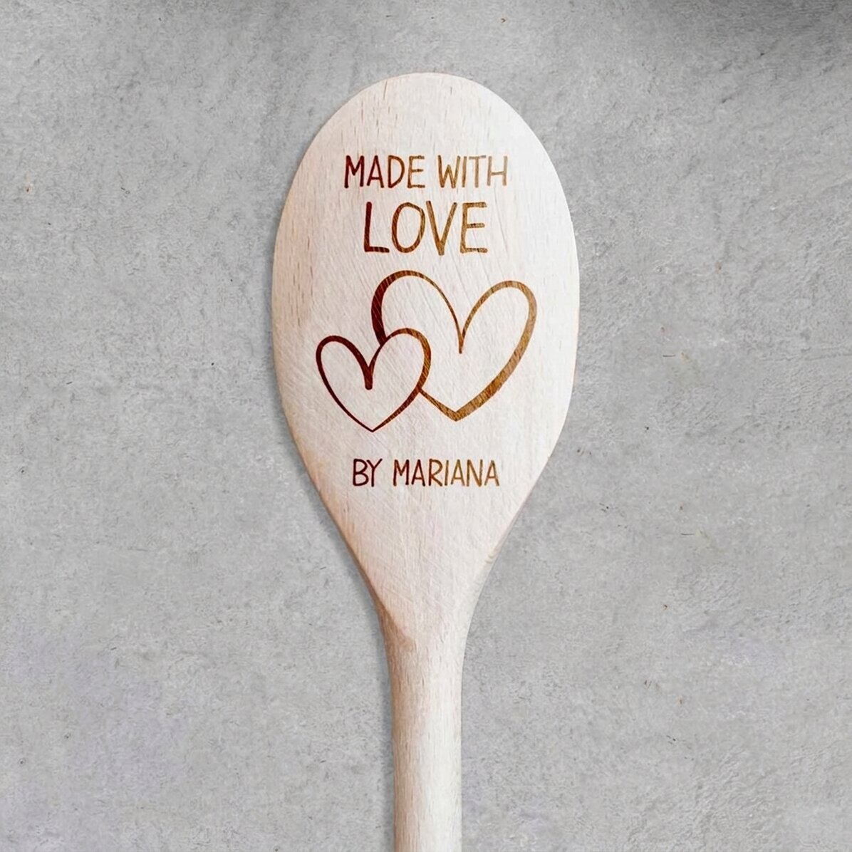 Personalised wooden spoon - Love
