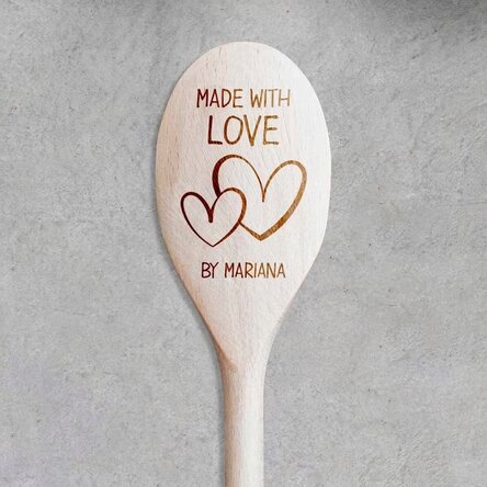 Personalised wooden spoon - Love