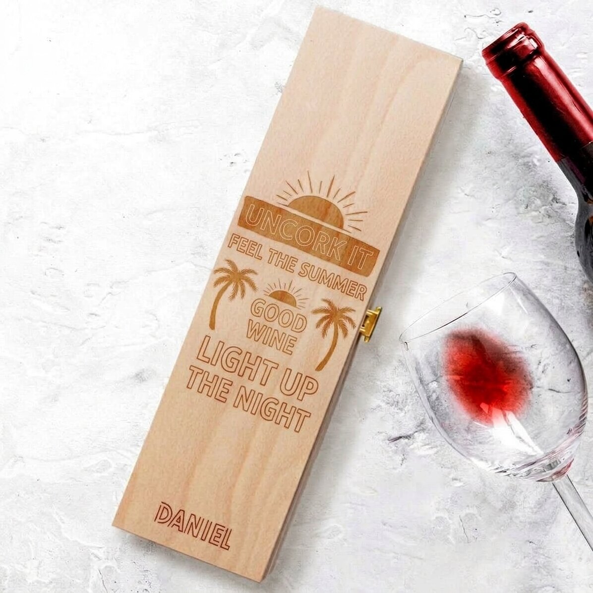 Personalised wine box - Summer
