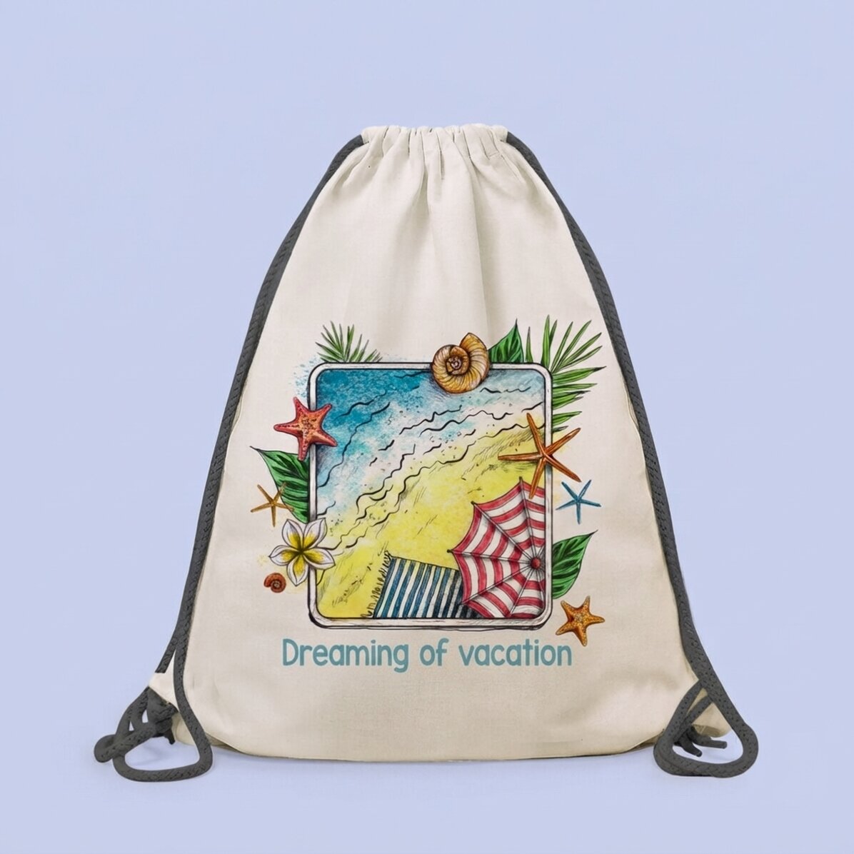 Personalised backpack with message - With holidays in mind