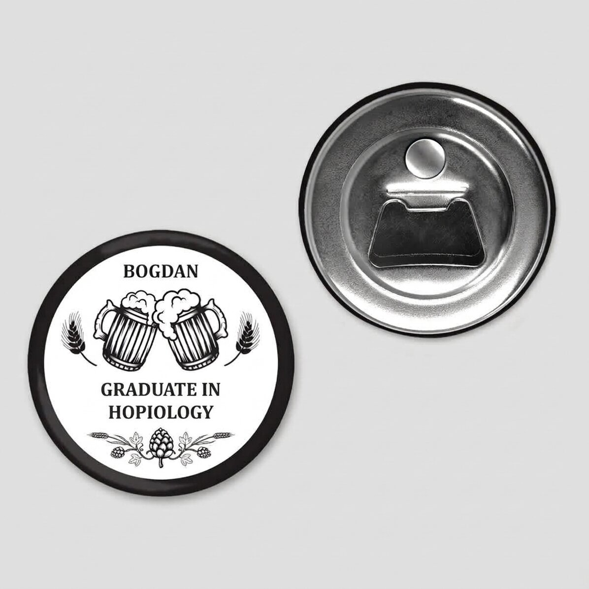Personalised bottle opener with message - Beer