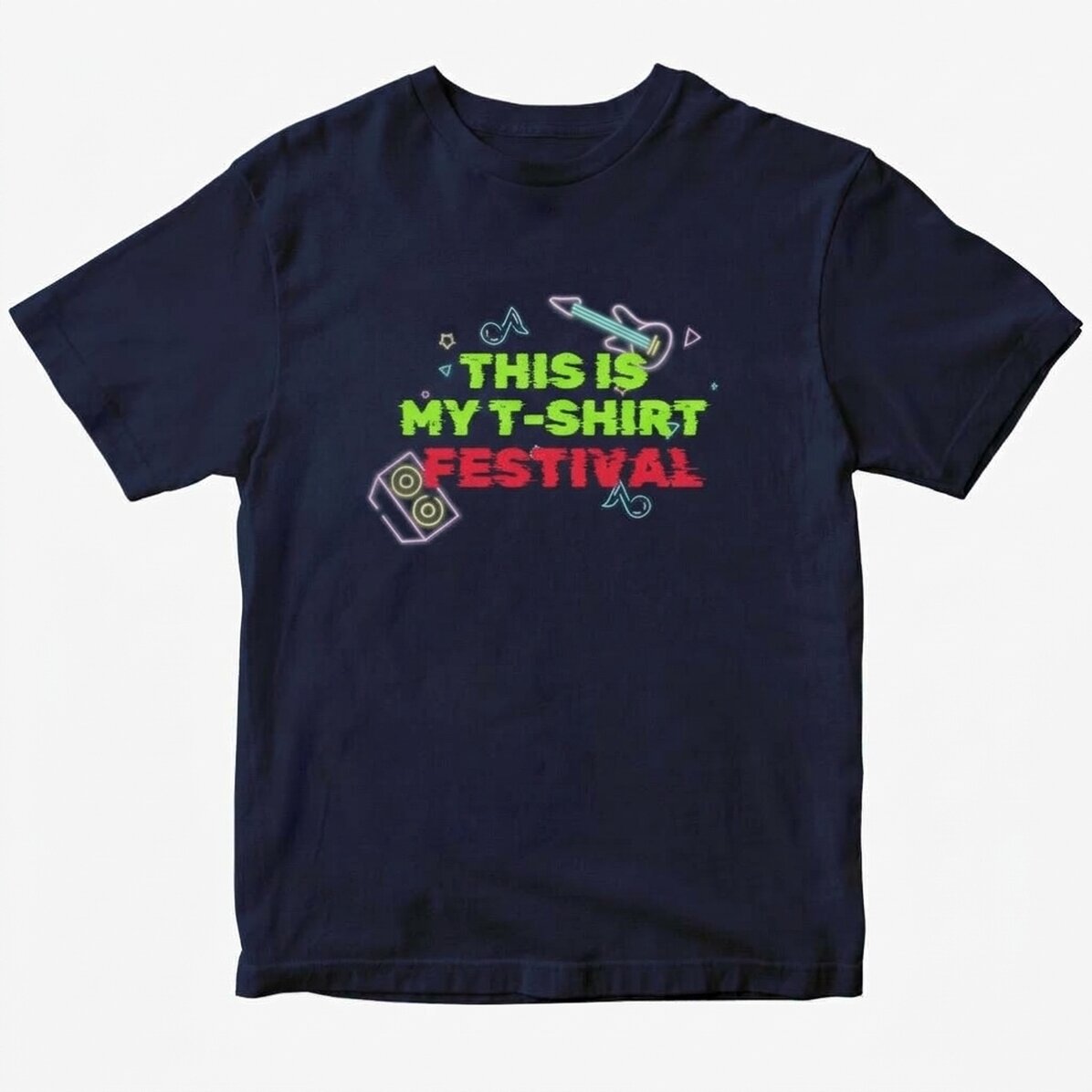 Custom cotton T-shirt with text - Festival T-shirt