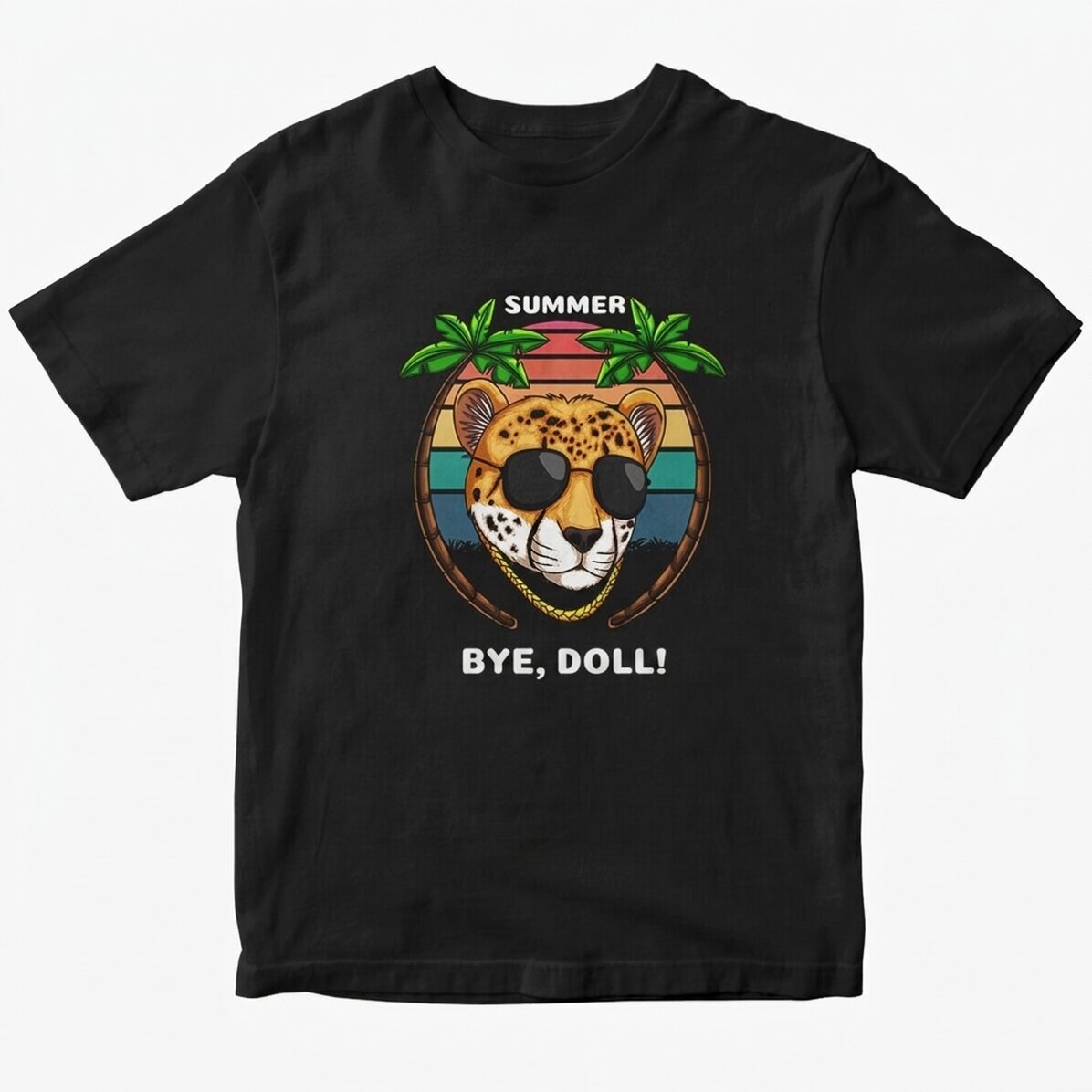 Customised cotton T-shirt with text - Jaguar style