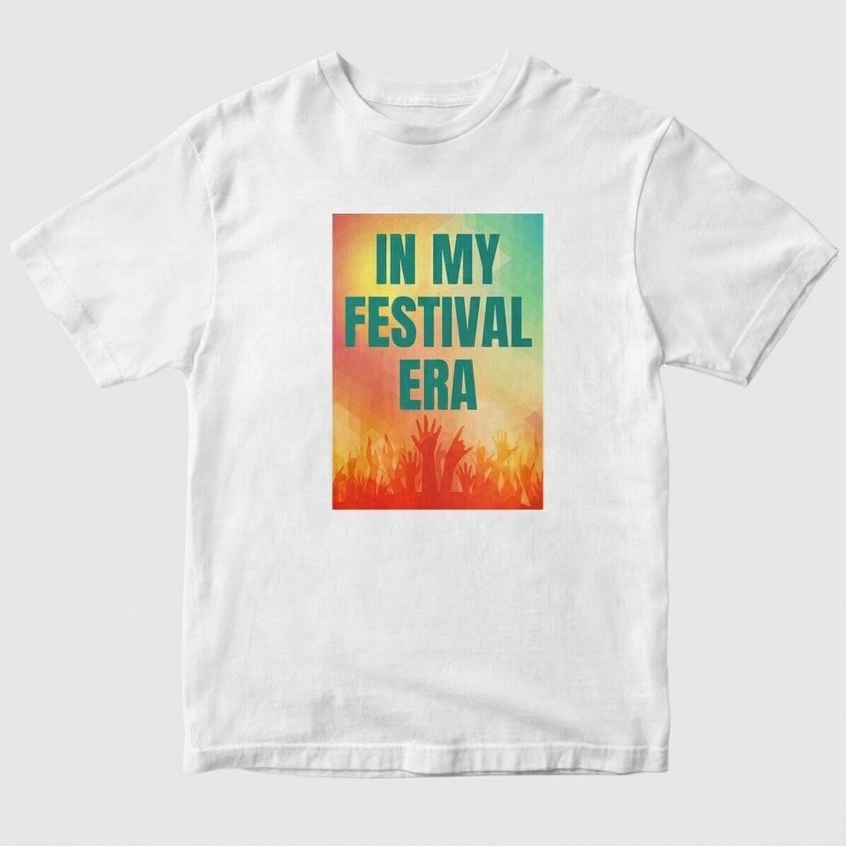 Custom cotton T-shirt with text - In My Festival Era