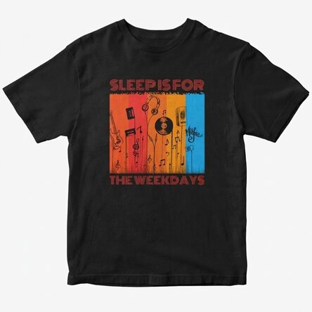 Custom cotton T-shirt with text - Music life