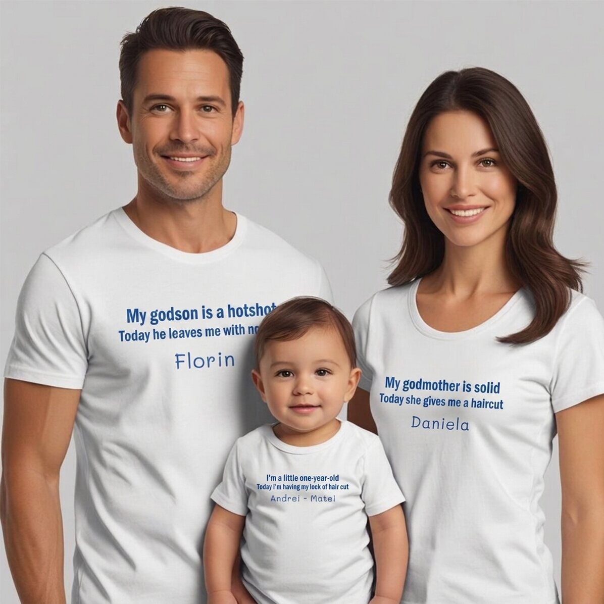 Customised cotton T-shirt for children/adults - Mot cut