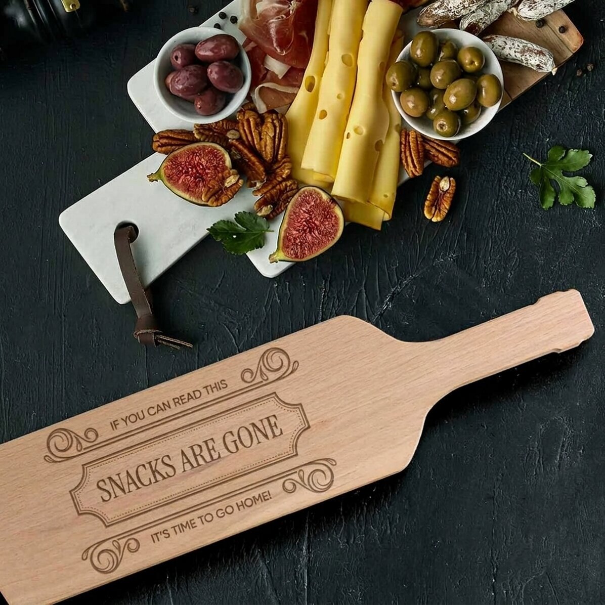 Customised bottle-shaped cheese slicer - Snacks