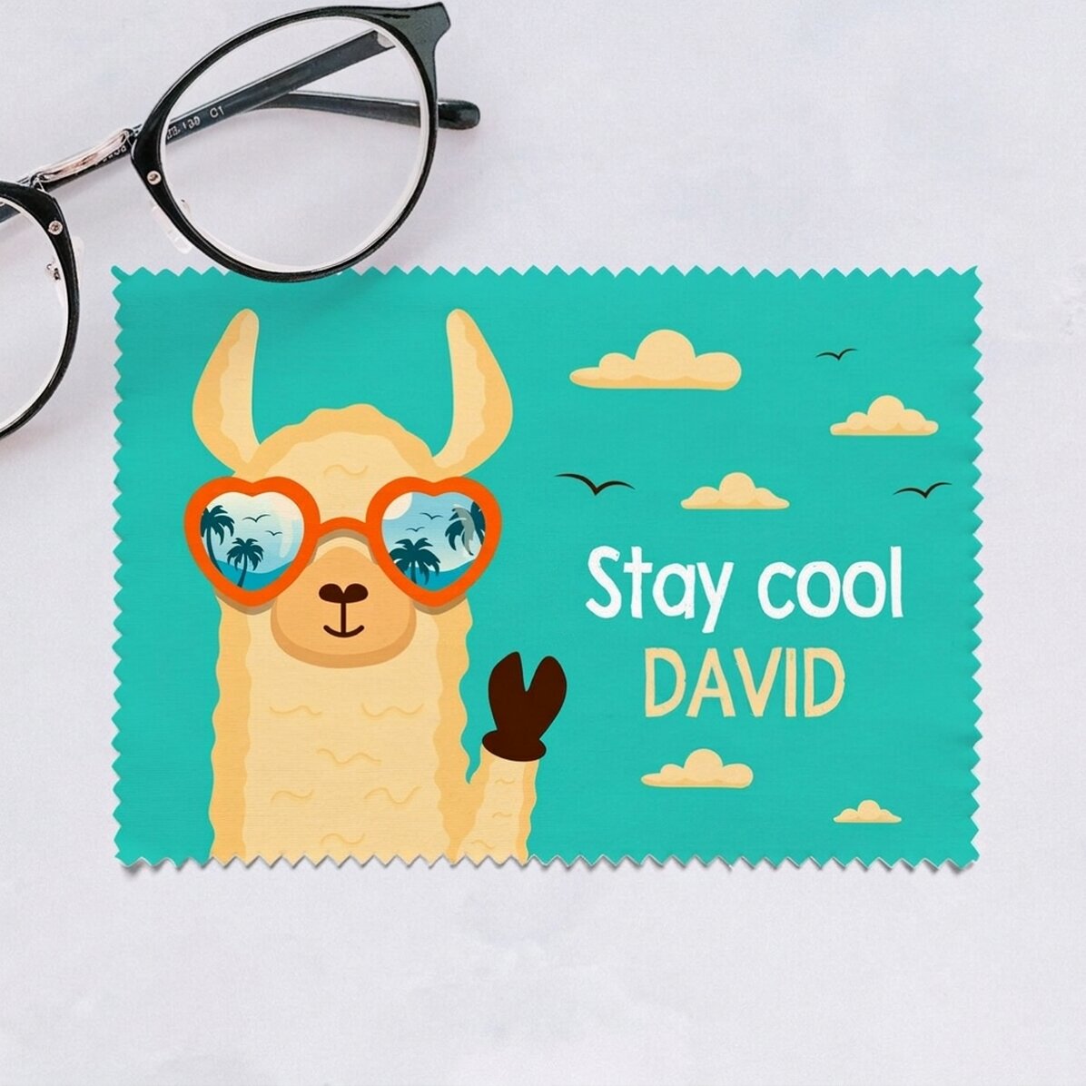 Personalised cloth for cleaning screens/glasses - Cool