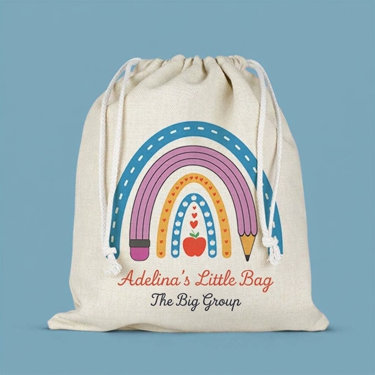 Personalised nursery bag with text - Cute