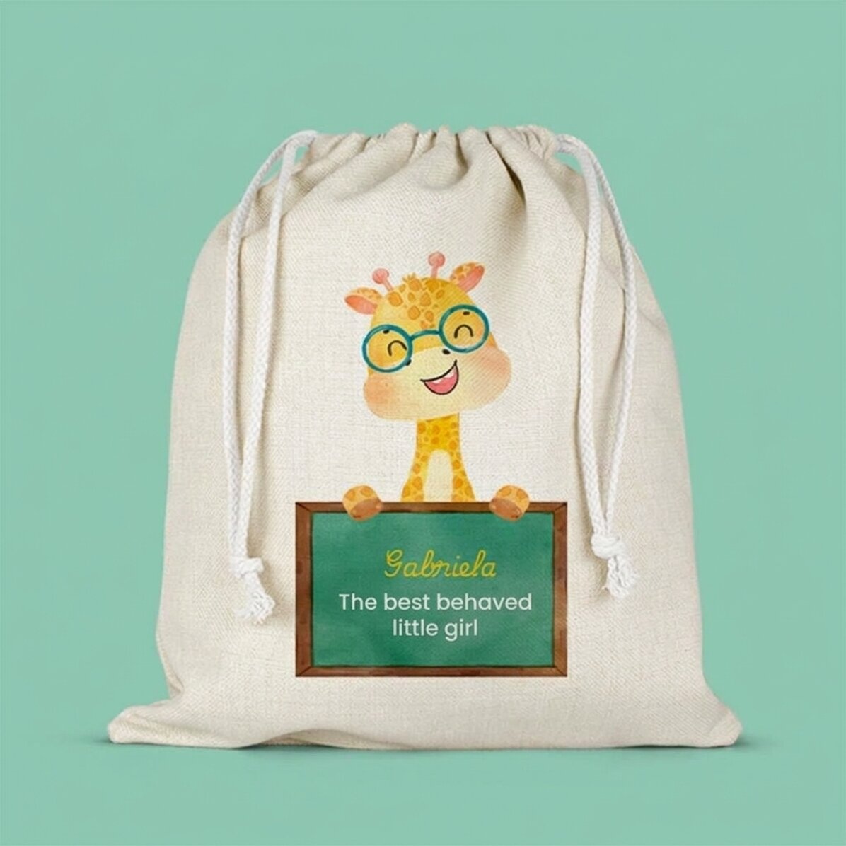 Personalised nursery bag with message - Cute