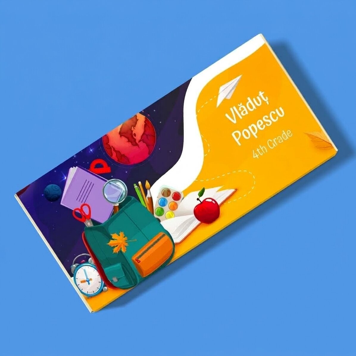 Personalised chocolate with text - New horizons
