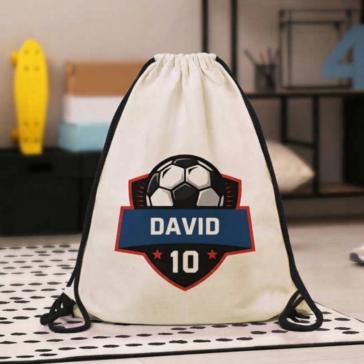 Personalised backpack with message - Football