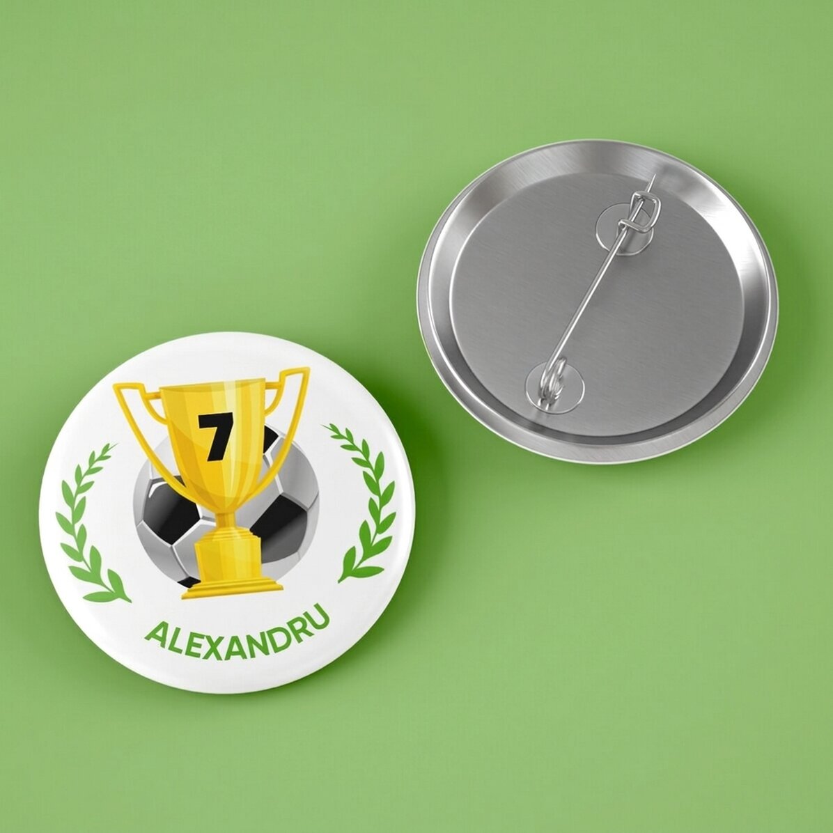 Personalised badge with name - Champion