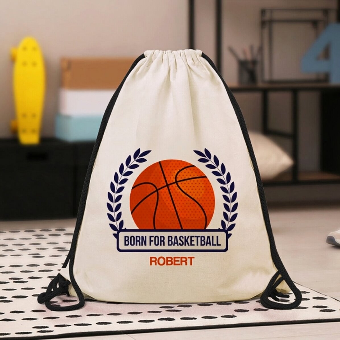Personalised backpack with message - Basketball