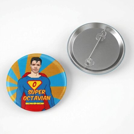 Personalised badge with name - Hero