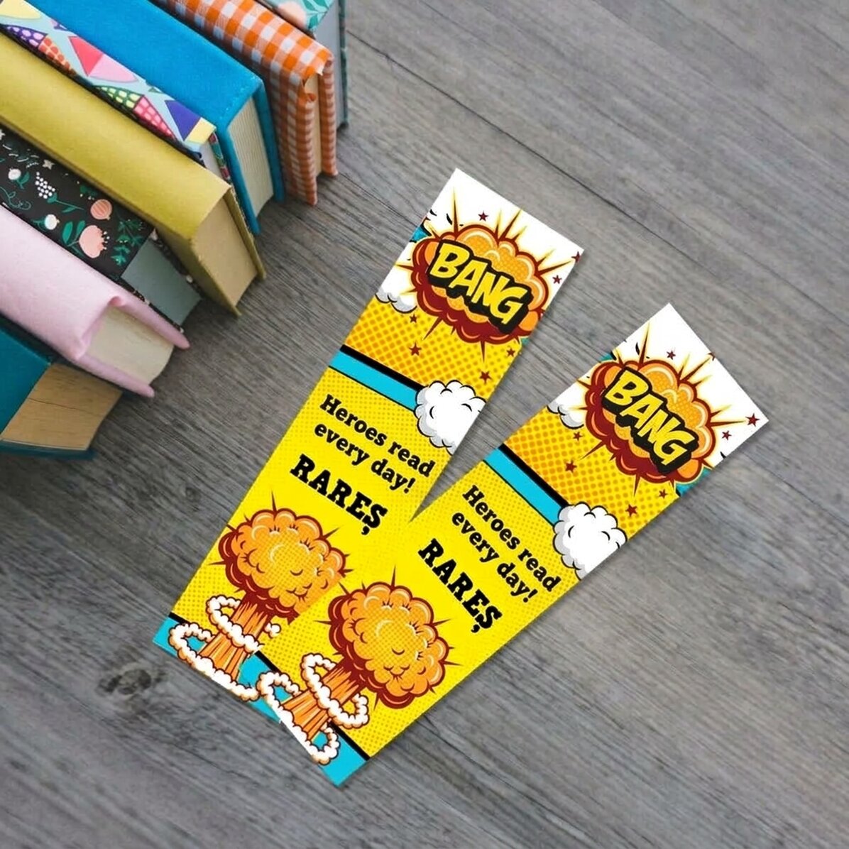 Personalised bookmark with text - Comics