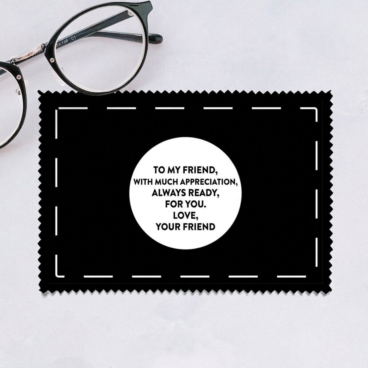 Personalised cloth with your graphics for cleaning screens/glasses