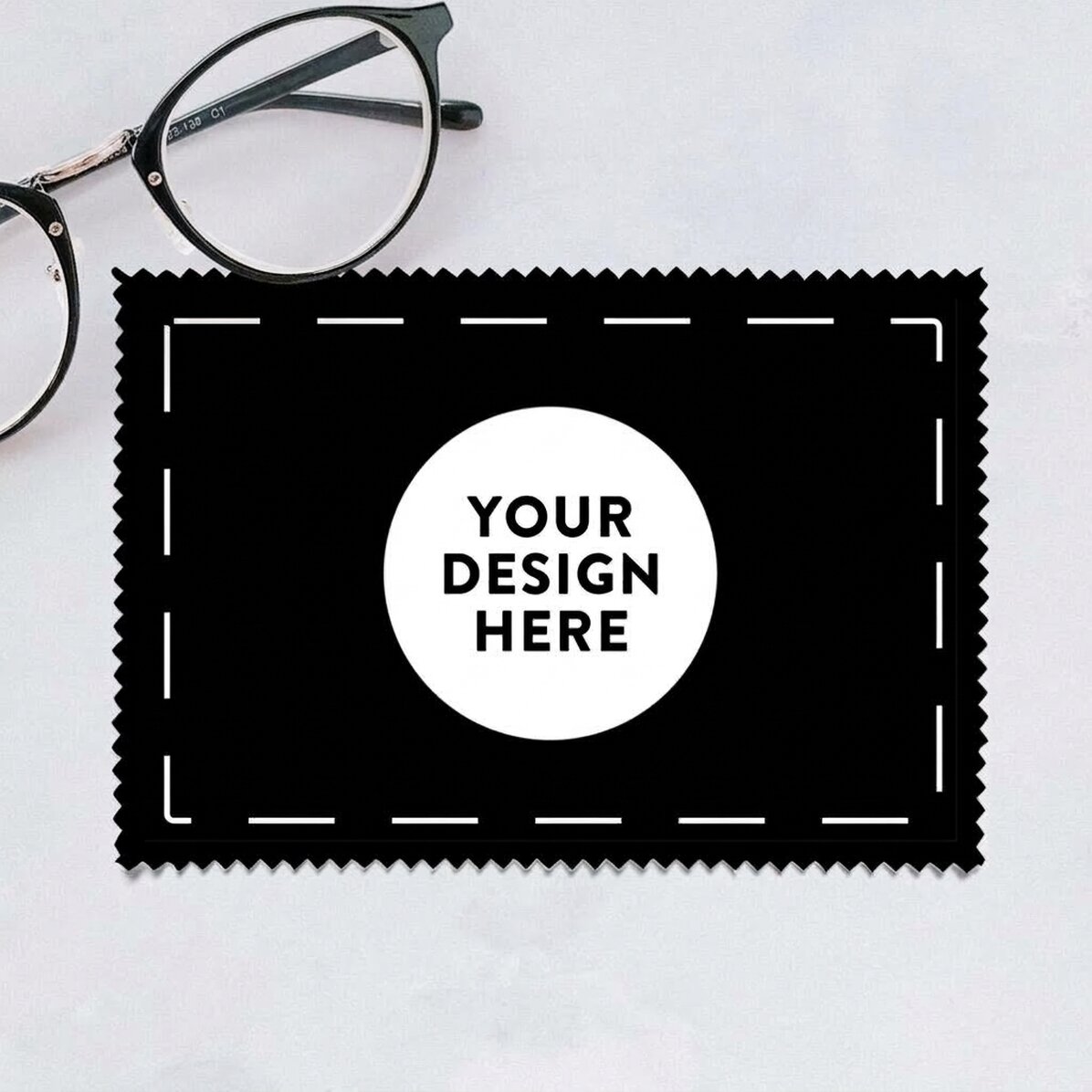 Personalised cloth with your graphics for cleaning screens/glasses