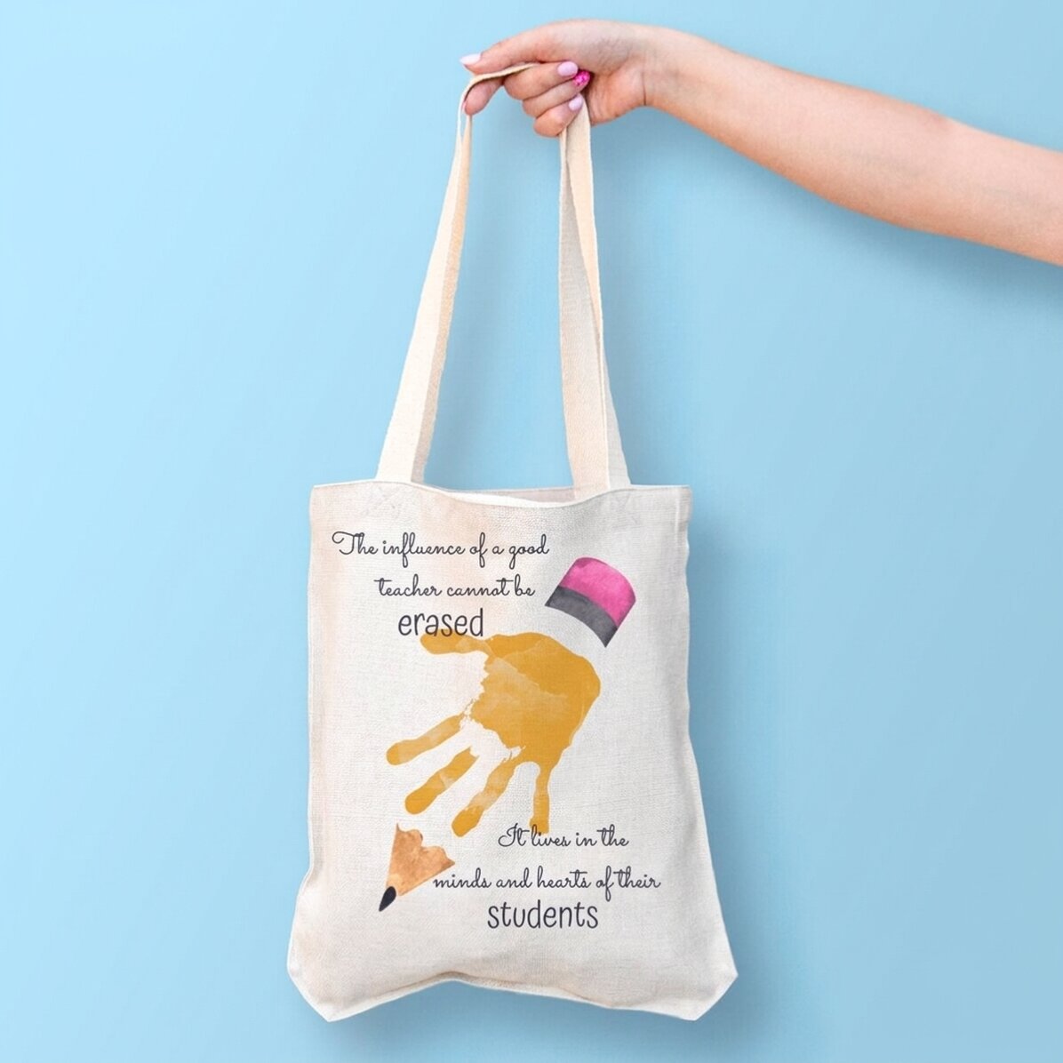 Personalised bag with text - Teacher appreciation
