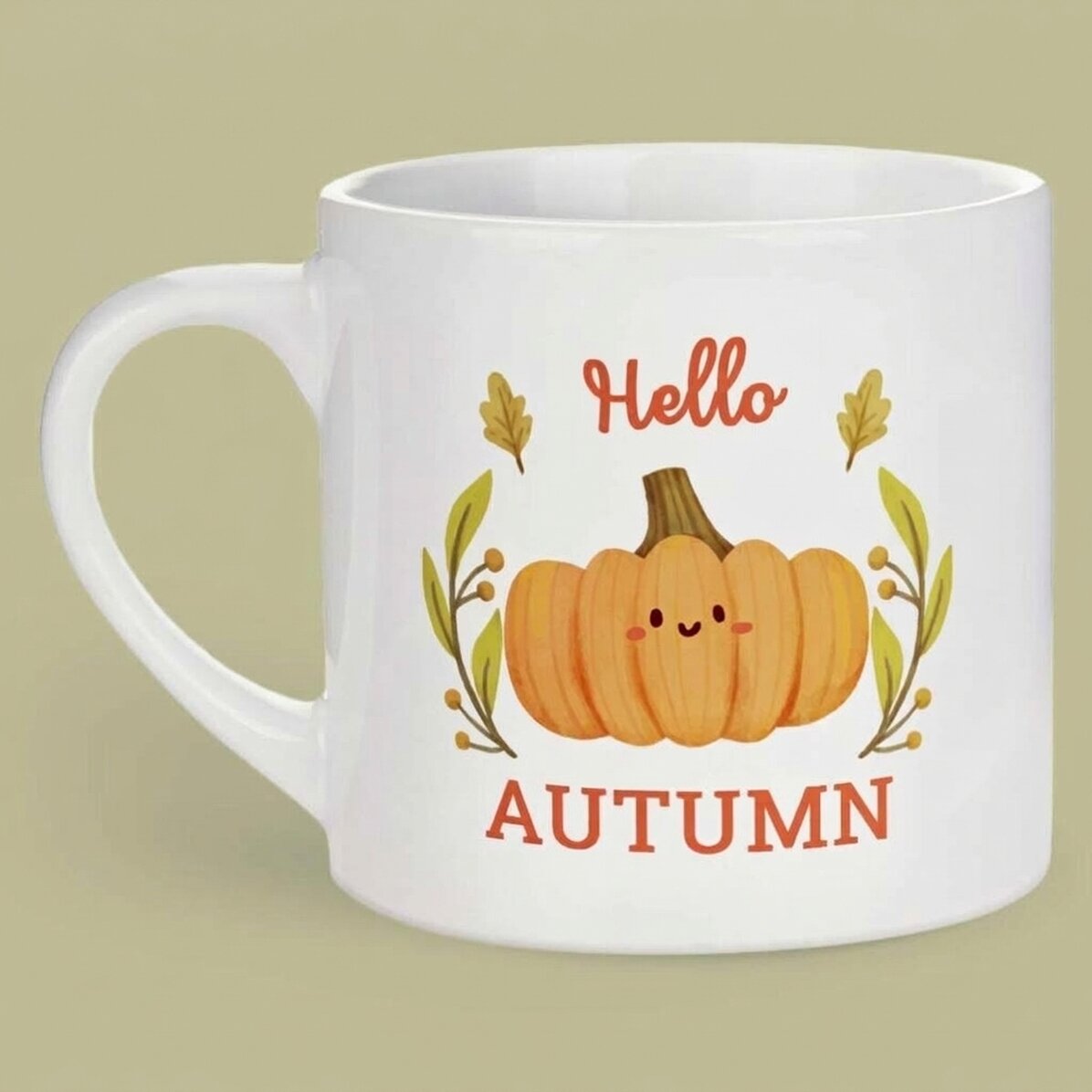 Personalised espresso cup with text - Autumn