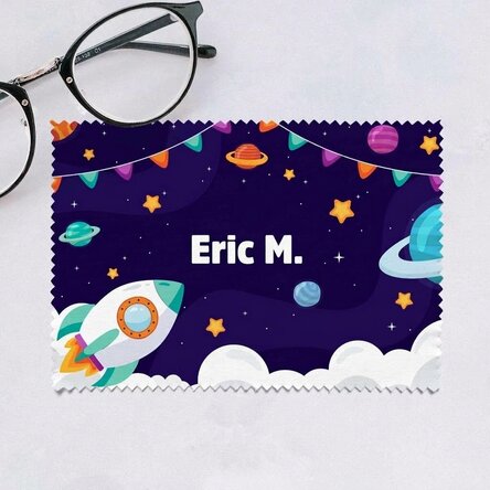 Personalised cloth for cleaning screens/glasses - Cosmos