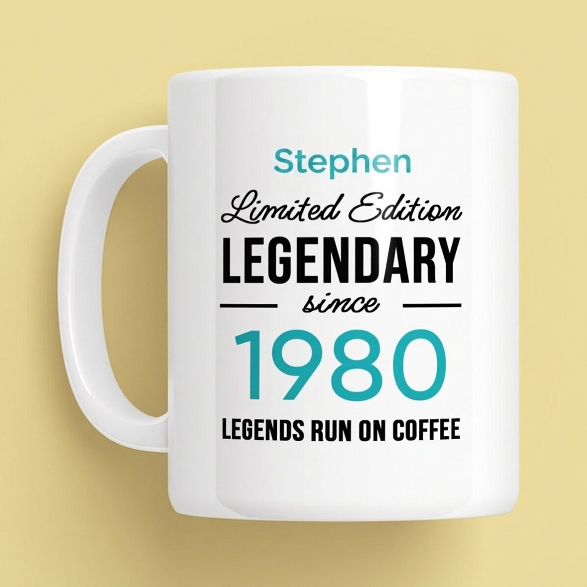 Personalised mug with text - Legendary