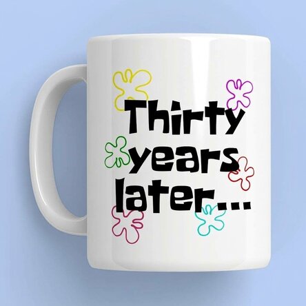 Personalised mug with text - Years later...