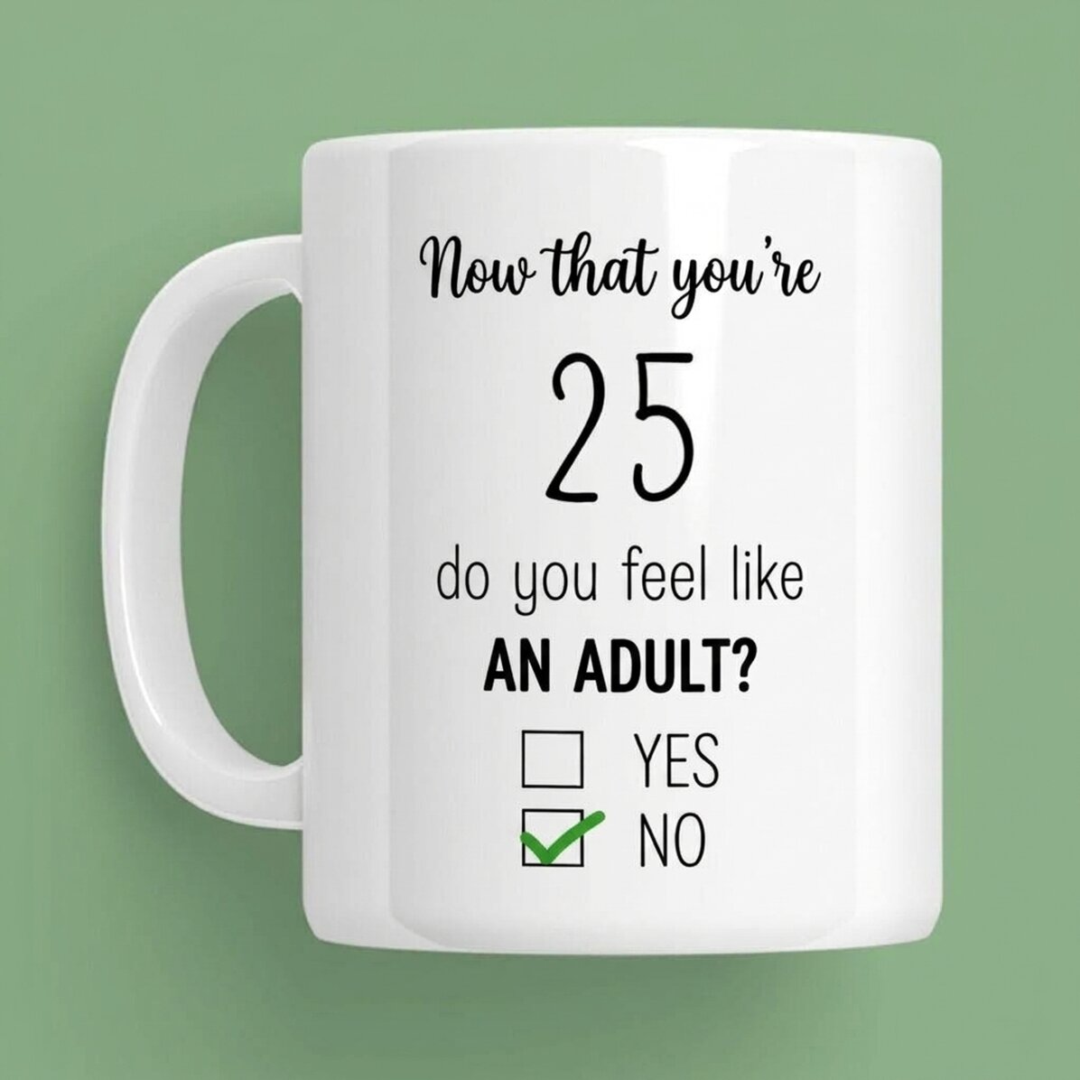Personalised mug with message - Birthday