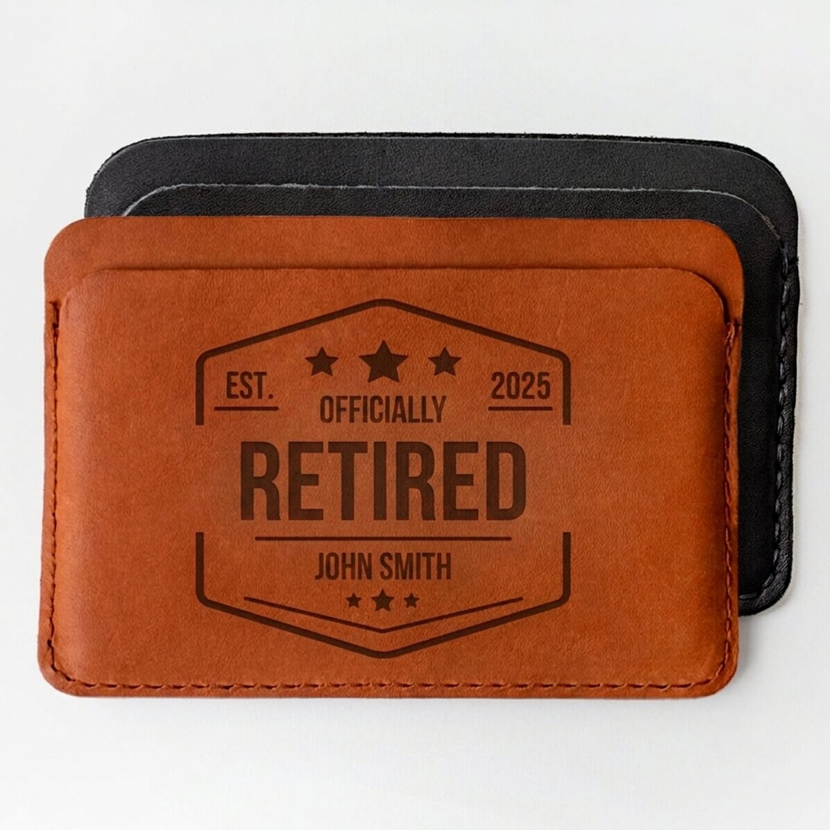 Personalised leather wallet with message - Guesthouse