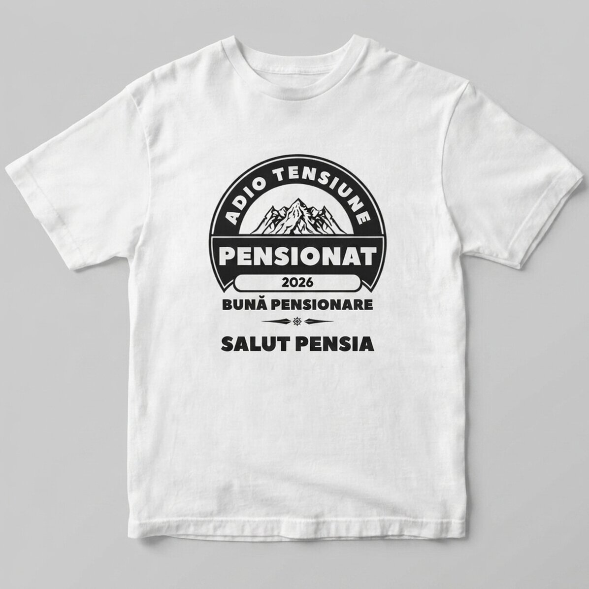 Custom cotton T-shirt with text - Retired