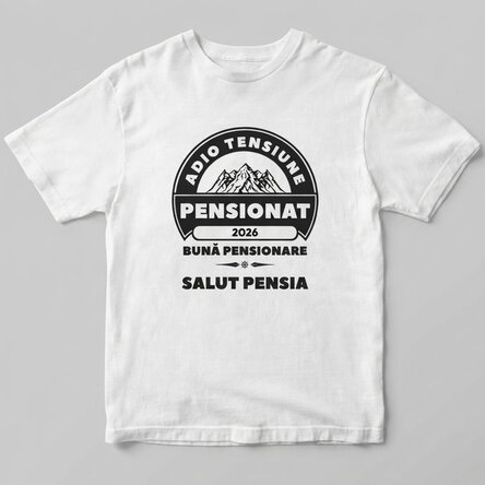 Custom cotton T-shirt with text - Retired
