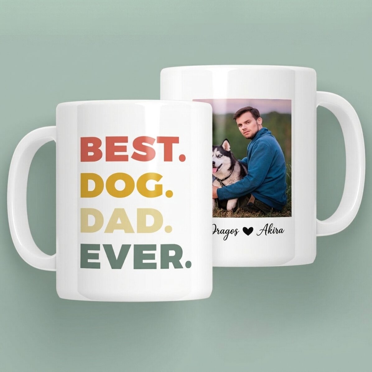 Personalised mug with photo and text - Best