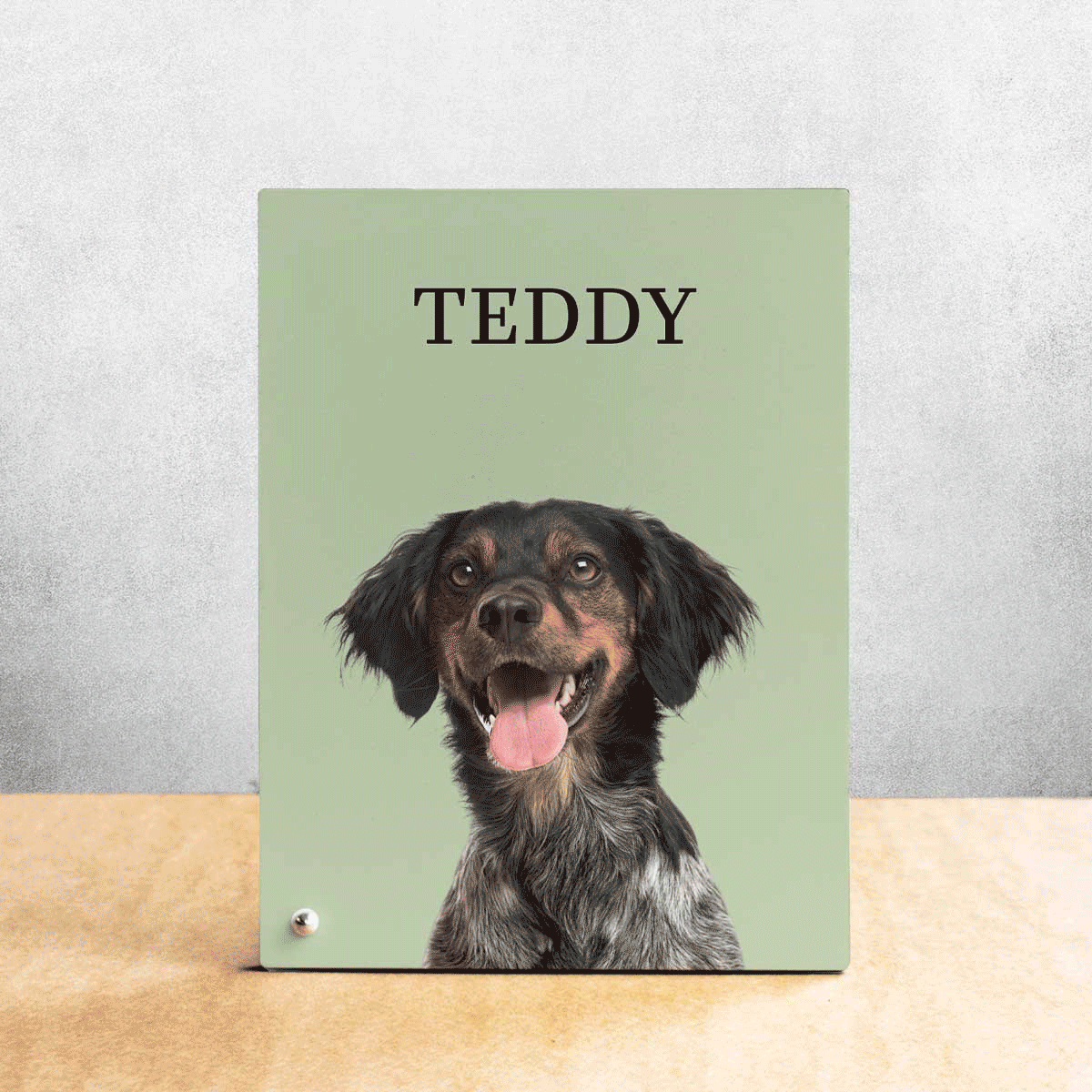 Personalised desk photo frame with your pet