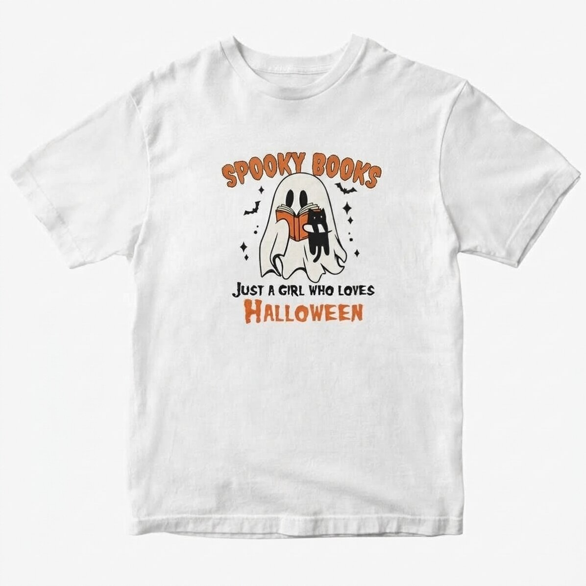 Custom cotton T-shirt with text - Booooks