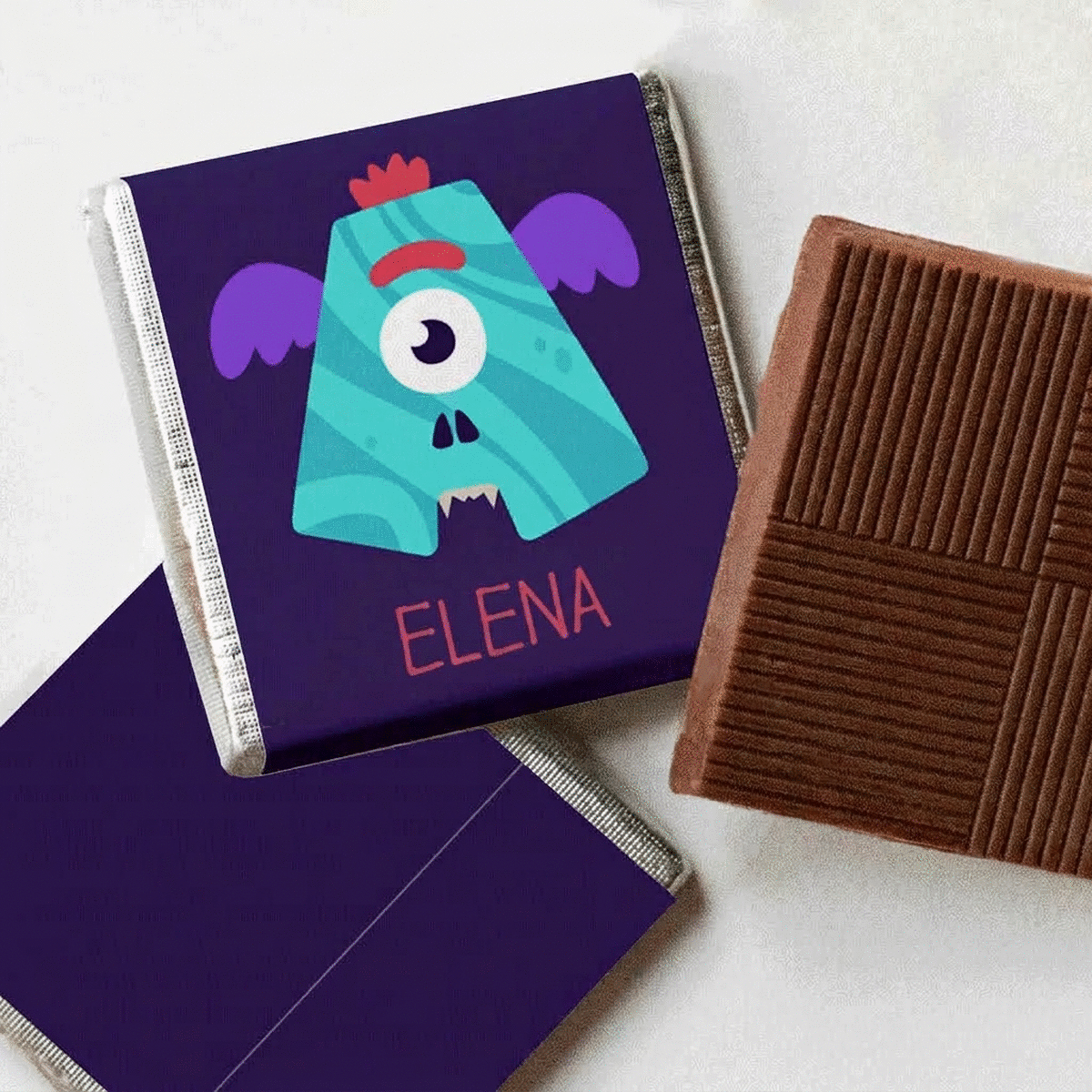 Personalised mini chocolate bar with name - Little Monster