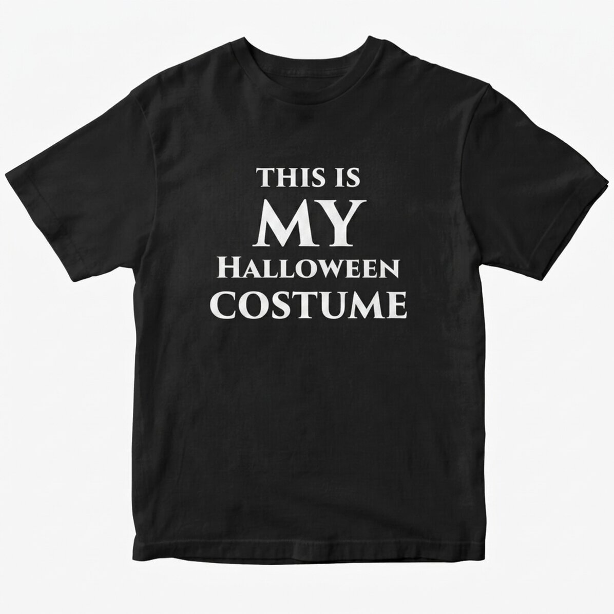 Custom cotton T-shirt with message - Halloween