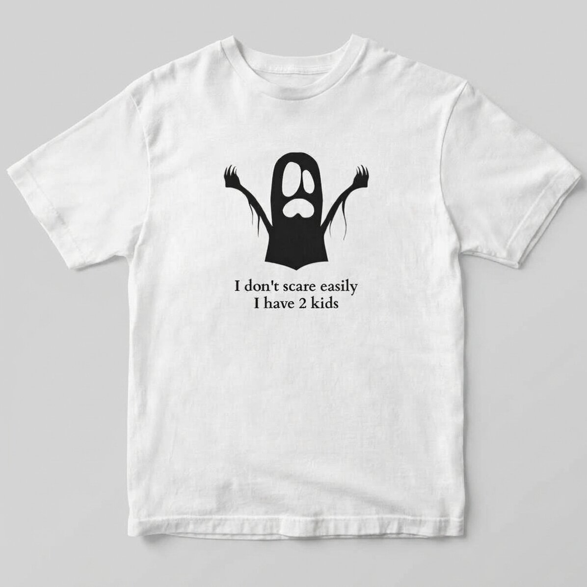 Custom cotton T-shirt with message - Ghost