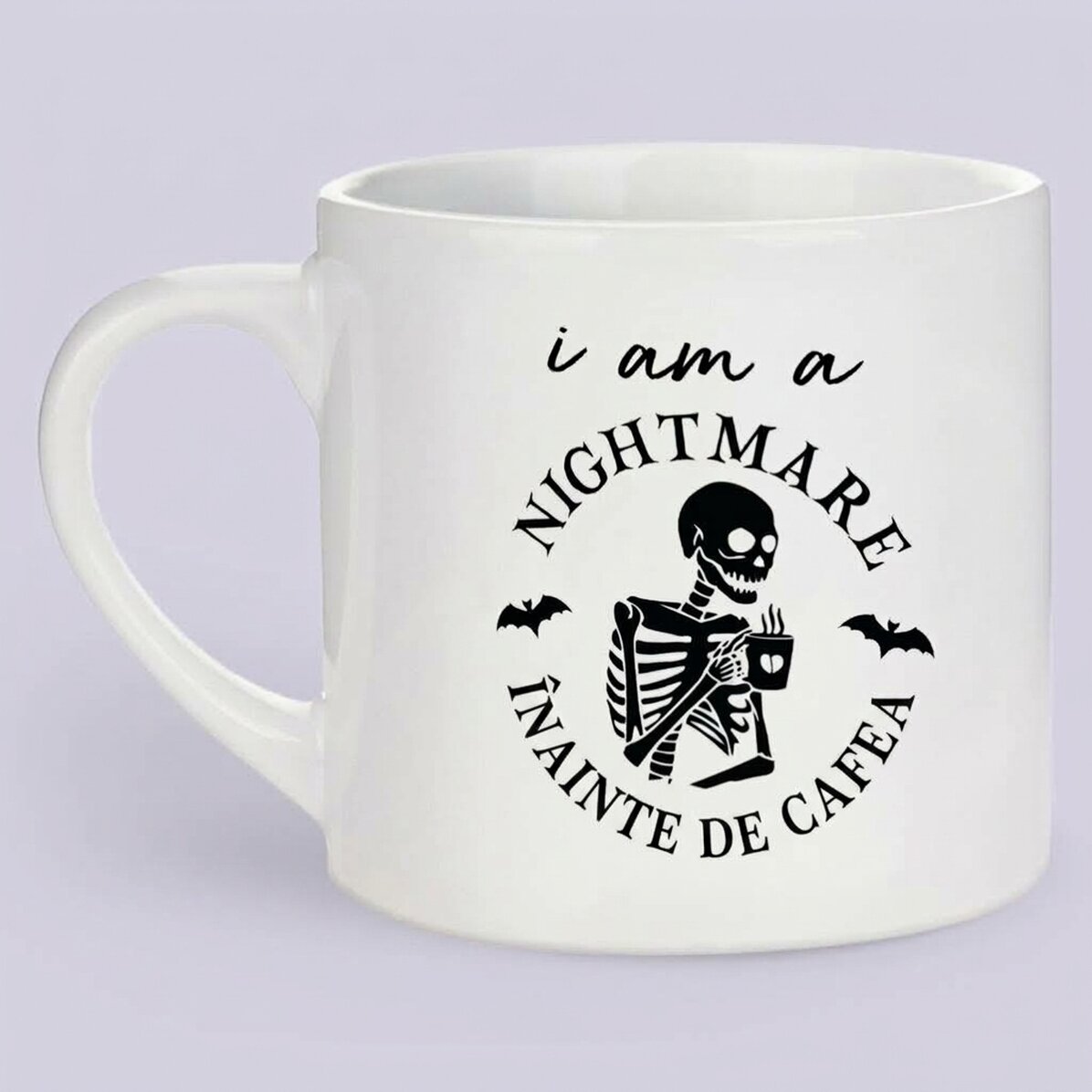 Personalised espresso cup with message - Nightmare