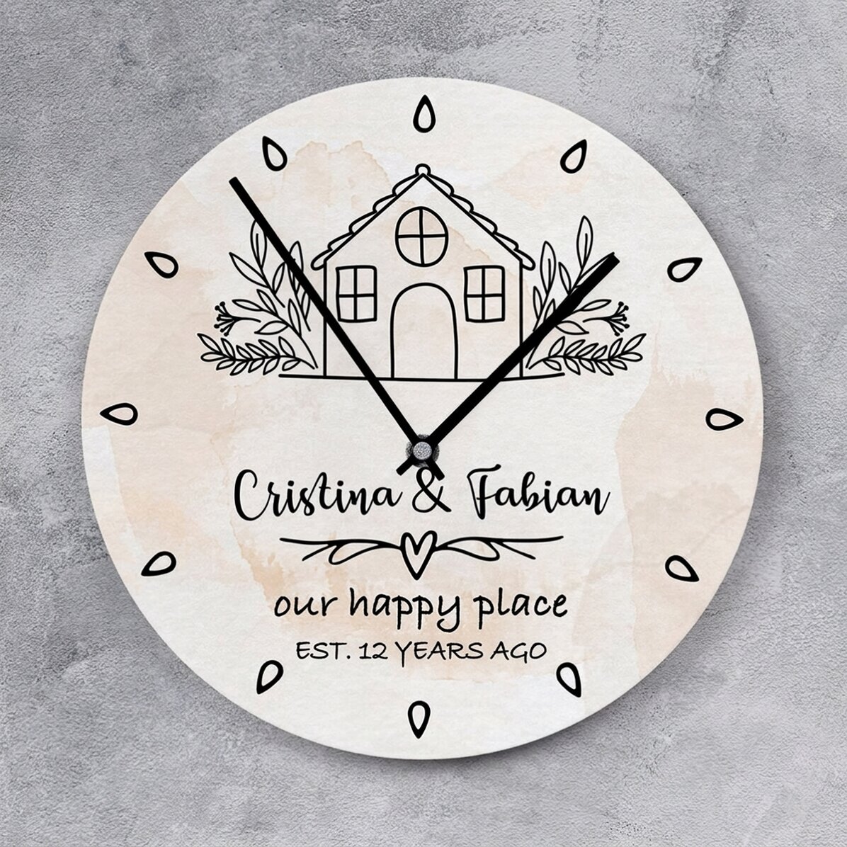 Personalised watch with text - Happy place