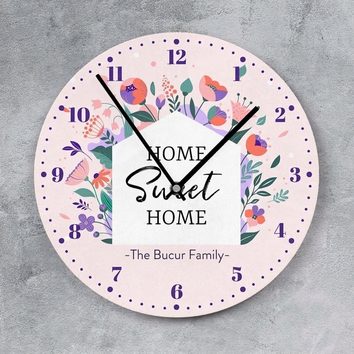 Personalised watch with text - Flowers